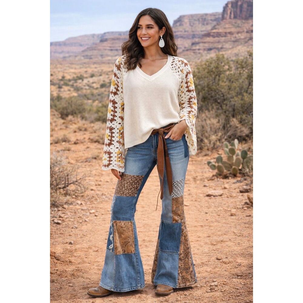 Crochet Pink Lilly Sweater